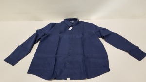 3 X BRAND NEW VILEBREQUIN BLUE MARINE SHIRTS SIZE XXXL RRP £175.00 (TOTAL RRP £525.00)