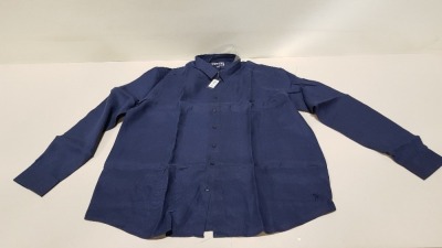 4 X BRAND NEW VILEBREQUIN BLUE MARINE SHIRTS SIZE XXL RRP £175.00 (TOTAL RRP £700.00)