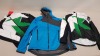 6 PIECE MIXED LOFFLER CLOTHING LOT CONTAINING BIKE JACKETS IN VARIOUS STYLES AND SIZES