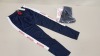 11 X BRAND NEW REEBOK LINEAR LOGO TRACKSTER NAVY JOGGING BOTTOMS SIZE SMALL