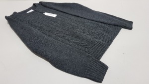 7 X BRAND NEW CRIMINOL GREY KNITTED JUMPERS SIZE LARGE