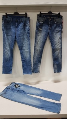 3 X BRAND NEW TRUE RELIGION DENIM JEANS IN BLUE SIZE 33