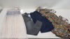 6 PIECE MIXED CLOTHING LOT CONTAINING ADRIANNA PAPELL DRESS SIZE 8, FAZE 8 TOP SIZE 12, PERSEVERANCE LONDON DRESS SIZE 10,