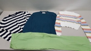 6 PIECE MIXED CLOTHING LOT CONTAINING 3 X JACK WILLS JUMPERS SIZE MEDIUM, JACK WILLS JUMPER SIZE 10, JACK WILLS T SHIRT SIZE 10 AND LACOSTE TROUSERS SIZE 44