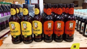 43 X BOTTLES OF BULMERS CIDER - ORIGINAL & CRUSHED RED BERRIES & LIME