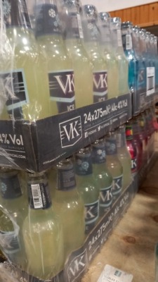 96 X BOTTLES OF VK IN ASSORTED FLAVOURS (BB 2023) - IN 4 SLEEVE PACKS