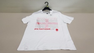 100 X BRAND NEW ENGLAND RUGBY SIX NATIONS 2021 CREWNECK T SHIRTS SIZE L