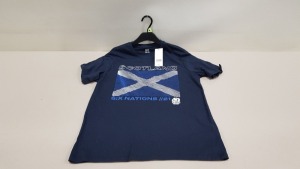 100 X BRAND NEW SCOTLAND RUGBY SIX NATIONS 2021 CREWNECK T SHIRTS SIZE XL