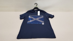 100 X BRAND NEW SCOTLAND RUGBY SIX NATIONS 2021 CREWNECK T SHIRTS SIZE M