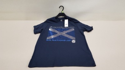 100 X BRAND NEW SCOTLAND RUGBY SIX NATIONS 2021 CREWNECK T SHIRTS SIZE 3XL