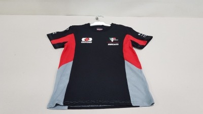 15 X BRAND NEW DUCATTI OFFICIAL MERCHANDISE TEAM DUCATTI SPONSORED T SHIRTS AGE 9-11 YEARS