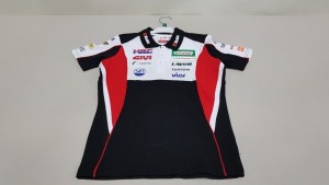 16 X BRAND NEW HONDA OFFICIAL TEAM MERCHANDISE SPONSORED POLO SHIRTS SIZE M, L AND XL