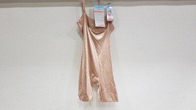 20 X BRAND NEW SPANX OPEN BUST MID THIGH BODY SHAPER IN NUDE SIZE MEDIUM