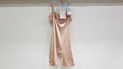 20 X BRAND NEW SPANX OPEN BUST MID THIGH BODY SHAPER IN NUDE SIZE MEDIUM