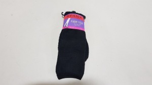 48 X BRAND NEW SPANX PLUSHY FEEL KNEE HIGH SOCKS IN BLACK SIZE REGULAR RRP $18.00 (TOTAL RRP $864.00)