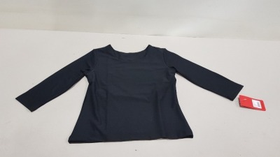 20 X BRAND NEW SPANX THREE QUARTER BOAT NECK TOPS IN BLACK SIZE LARGE RRP $58.00 (TOTAL RRP $1168.00)