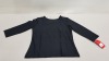 20 X BRAND NEW SPANX THREE QUARTER BOAT NECK TOP IN BLACK SIZE SMALL RRP $58.00 (TOTAL RRP $1168.00)