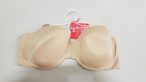 25 X BRAND NEW SPANX SLIP FREE STRAPLESS BRAS IN NUDE SIZE 40D RRP $38.00 (TOTAL RRP $950.00)