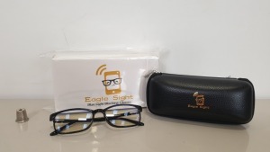 40 X BRAND NEW EAGLE SIGHT - BLUE LIGHT BLOCKING GLASSES WITH PC LENS MATERIAL + COMES WITH