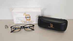 40 X BRAND NEW EAGLE SIGHT - BLUE LIGHT BLOCKING GLASSES WITH PC LENS MATERIAL + COMES WITH