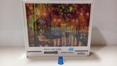 32 X BRAND NEW 1000 PC JIGSAW SETS - RAINY NIGHT LOVER DESIGN