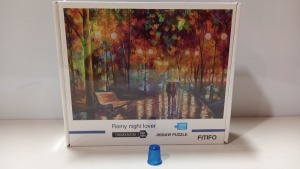 32 X BRAND NEW 1000 PC JIGSAW SETS - RAINY NIGHT LOVER DESIGN