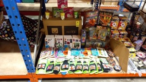 LARGE SELECTION OF GIFTSHOP ITEMS IN HALF A BAY IE. SIMPSONS MUGS, MURDER MYSTERY DINNER PARTY GAMES, WHAT HAPPENED IN YOUR YEAR OF BIRTH BOOKS, LOADED COOL RAPPA BEER BOTTLE COOLERS, LOADED NOVELTY BEER GLASS COASTERS, BAR ROOM JOKES BOOKS, BELL MUGS, ET