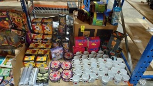 LARGE SELECTION OF GIFTSHOP ITEMS IN HALF A BAY IE. TREASURE HUNT BOXES, I LOVE TALKING MUGS, EROTIC MOVIE GAME, HOMER TALKING MUGS, LOADED LOOSE CHANGE MONEY BOX CANISTERS, LOADED CD HOLDERS, LIQUID MAGIC NOVELY CAN HOLDER, METAL SCRATCHER..ETC.
