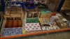 LARGE SELECTION OF GIFTSHOP ITEMS IN A FULL BAY IE. CHRISTMAS GIFT CARDS, WRAPPING PAPER, 9 BOXES VARIOUS GIFT CARDS, LUNI BIN PIG, ETC.