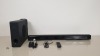BRAND NEW BOXED MAGNUM POWERFUL SOUNDBAR AND SUBWOOFER - REMOTE INCLUDED
