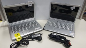 LOT CONTAINING 2 LAPTOPS INCLUDING DELL INSPIRON 1525 AND DELL INSPIRON 1520 WITH CHARGERS AND NO O/S
