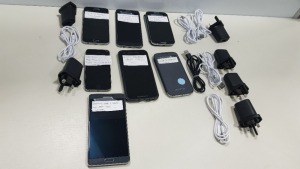 7 PIECE LOT CONTAINING 5 SAMSUNG, 1 LG AND 1 APPLE IPHONE PHONES ALL FOR SPARES