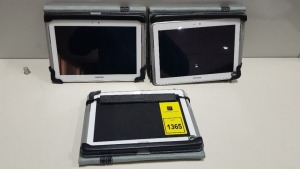 3 X SAMSUNG GT-N8010 TABLETS - NO CHARGERS (CONSIDER AS SPARES)