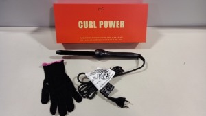 2 X BRAND NEW PYT (PRETTY YOUNG THING) HAIR STYLING CURLING WANDS - BLACK - NOTE: EURO PLUG