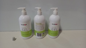 360 X BRAND NEW V-STOP 75% SANITISING GEL IN 500ML DISPENSER BOTTLES - EXP DATE FEBRUARY 2024 - IN 18 CARTONS