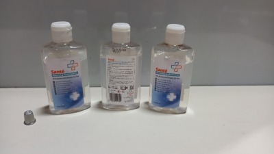 480 X SANTE MOISTURISING 70% ALCOHOL HAND GEL - 236ML BOTTLES - EXP DATE MAY 2023 - IN 20 CARTONS