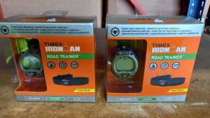 6 X TIMEX IRONMAN ROAD TRAINER HEART MONITOR WATCHES (RRP £114.99 EACH)