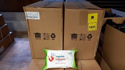 240 X BRAND NEW PACKS OF ANTIBACTERIAL WET WIPES