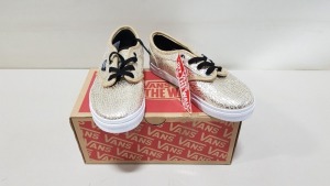 5 X BRAND NEW VANS ATWOOD LOW SHOES IN GOLD AND BLACK SIZE 12.5