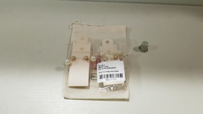 APPROX 150 X BRAND NEW PIECES PEARL SWING STUD EARRINGS IN GOLD COLOUR RRP £6.00 (TOTAL RRP £900.00)
