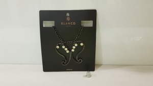 27 X BRAND NEW BLANCO DARK SILVER COLOURED JEWELRY NECKLACES (ONE SIZE) RRP €15.99 (TOTAL RRP €431.00)