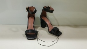 17 X BRAND NEW TOPSHOP SUKI BLACK HIGH HEELS SIZE 3 AND 7 RRP £34.00 (TOTAL RRP £578.00)