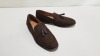 20 X BRAND NEW TOPMAN BROWN LOAFERS IN SIZES 7 AND 8 IN 2 TRAYS (NOT INCLUDED)