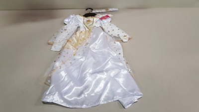 92 X BRAND NEW TESCO FAIRY NATIVITY DRESS UP COSTUME IN SIZES 9-12 MONTHS, 12 -18 MONTHS, 18-24 MONTHS AND 2-3 YEARS