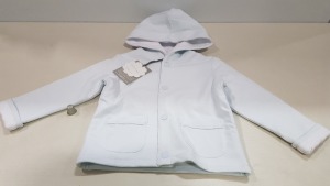 13 X BRAND NEW HAPPYOLOGY KIDS BLUE COSY HOODIES IE AGE 18-24 MONTHS AND 24-36 MONTHS RRP £22.00 (TOTAL RRP £286.00)