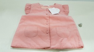 14 X BRAND NEW HAPPYOLOGY PLUSH SMOKED JACKET IN SIZE 18-24 MONTHS