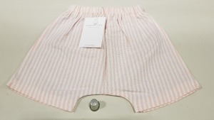 50 X BRAND NEW HAPPYOLOGY PINK LINED SHORTS IE AGE 3-6 MONTHS