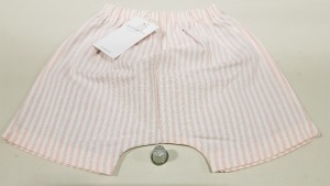 50 X BRAND NEW HAPPYOLOGY PINK LINED SHORTS IE AGE 0-3 MONTHS