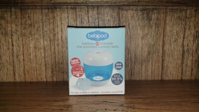 48 X BRAND NEW BOXED BEBIPOD PORTABLE UV STERILISER FOR SOOTHERS AND BOTTLE TEATS - IN 2 BOXES