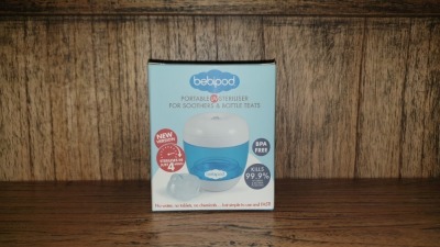 48 X BRAND NEW BOXED BEBIPOD PORTABLE UV STERILISER FOR SOOTHERS AND BOTTLE TEATS - IN 2 BOXES